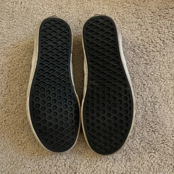 Vans *Black & Grey* Slip-On Checkerboard | Women's 6.5 | Gently Used, EUC - Picture 3 of 12